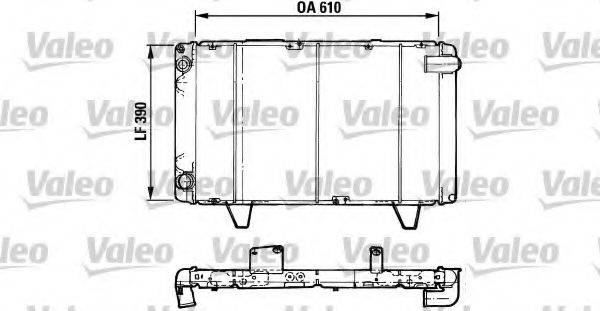 VALEO 730062 Радіатор, охолодження двигуна