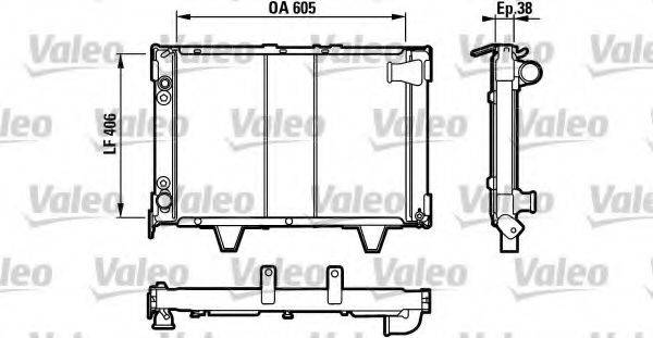 VALEO 730066 Радіатор, охолодження двигуна