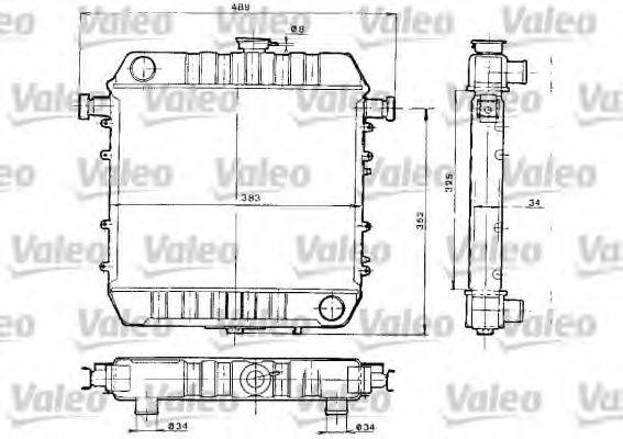 VALEO 730152 Радіатор, охолодження двигуна