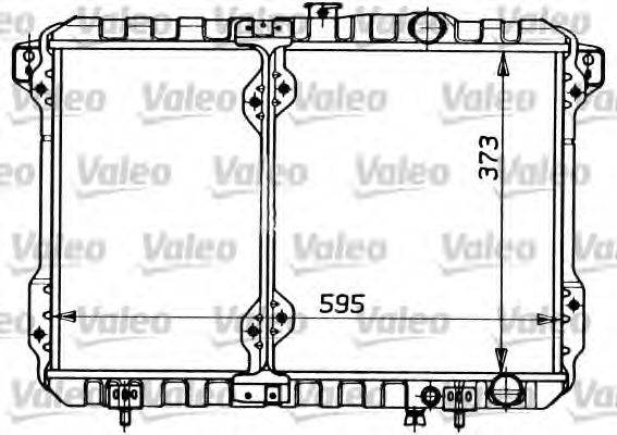 VALEO 730205 Радіатор, охолодження двигуна