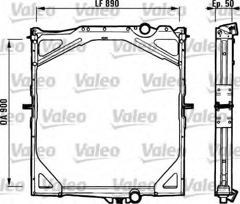 VALEO 730223 Радіатор, охолодження двигуна