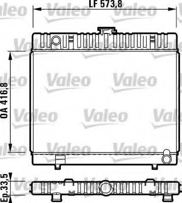 VALEO 730302 Радіатор, охолодження двигуна