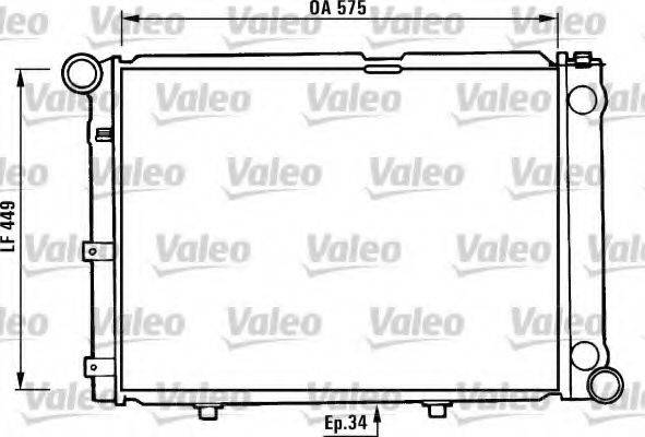 VALEO 730344 Радіатор, охолодження двигуна