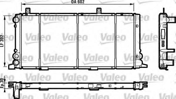 VALEO 730348 Радіатор, охолодження двигуна