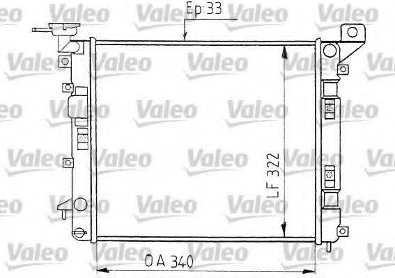 VALEO 730400 Радіатор, охолодження двигуна