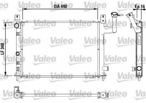 VALEO 730404 Радіатор, охолодження двигуна