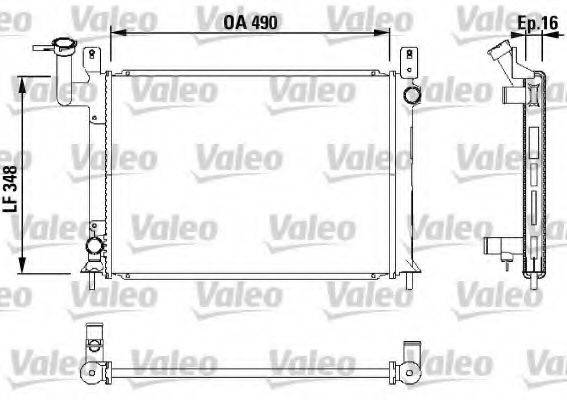 VALEO 730406 Радіатор, охолодження двигуна