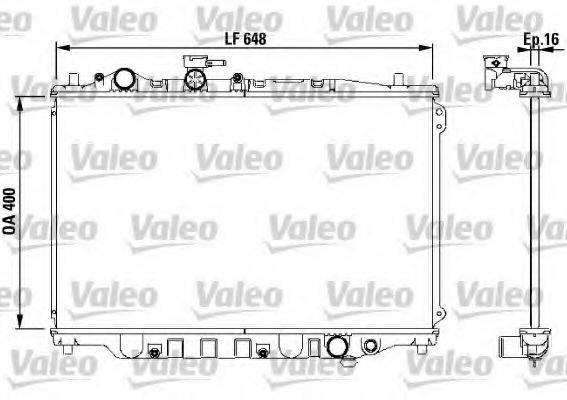 VALEO 730440 Радіатор, охолодження двигуна