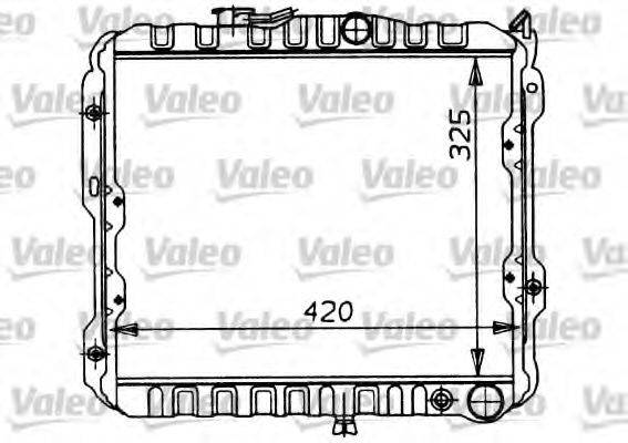 VALEO 730449 Радіатор, охолодження двигуна