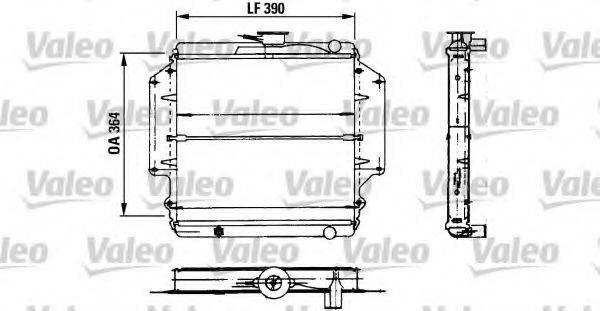 VALEO 730458 Радіатор, охолодження двигуна