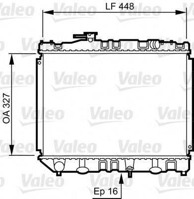 VALEO 730461 Радіатор, охолодження двигуна