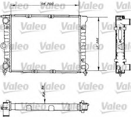 VALEO 730485 Радіатор, охолодження двигуна