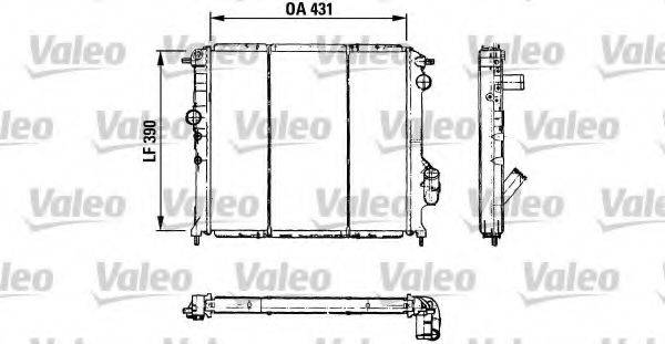 VALEO 730501 Радіатор, охолодження двигуна