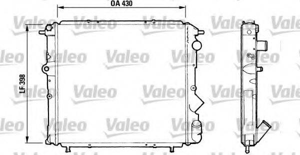 VALEO 730510 Радіатор, охолодження двигуна