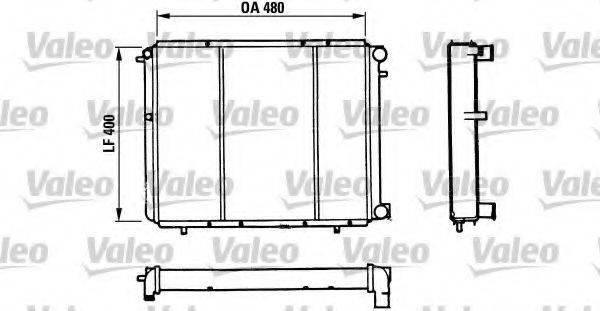 VALEO 730511 Радіатор, охолодження двигуна