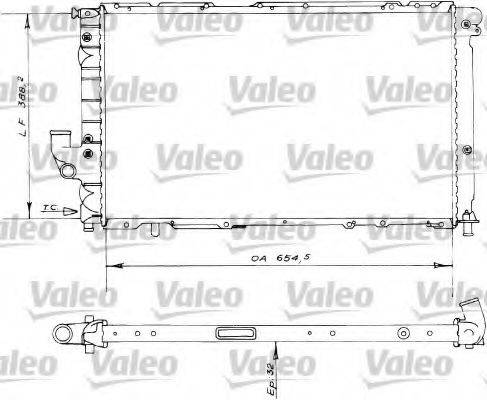 VALEO 730536 Радіатор, охолодження двигуна