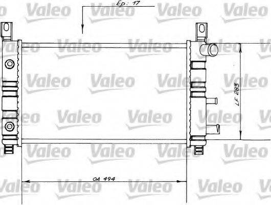 VALEO 730558 Радіатор, охолодження двигуна