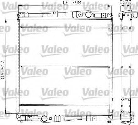 VALEO 730601 Радіатор, охолодження двигуна