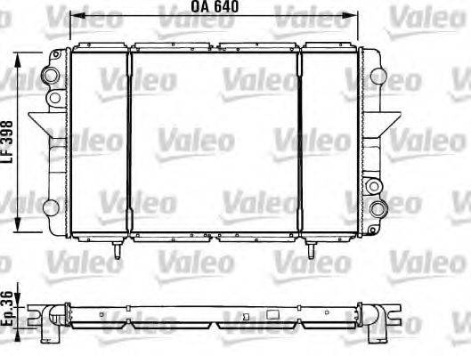 VALEO 730940 Радіатор, охолодження двигуна