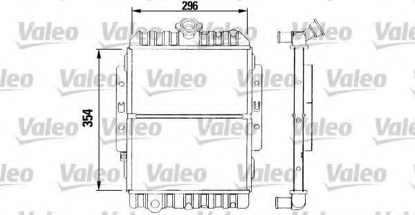 VALEO 730951 Радіатор, охолодження двигуна