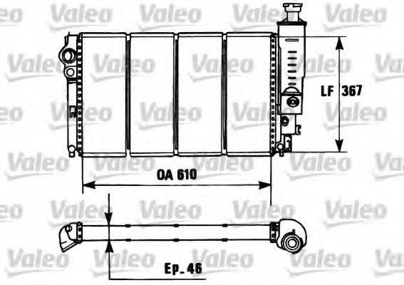 VALEO 730953 Радіатор, охолодження двигуна