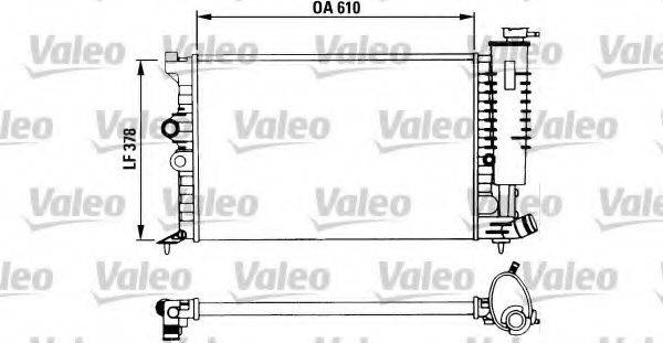 VALEO 730957 Радіатор, охолодження двигуна