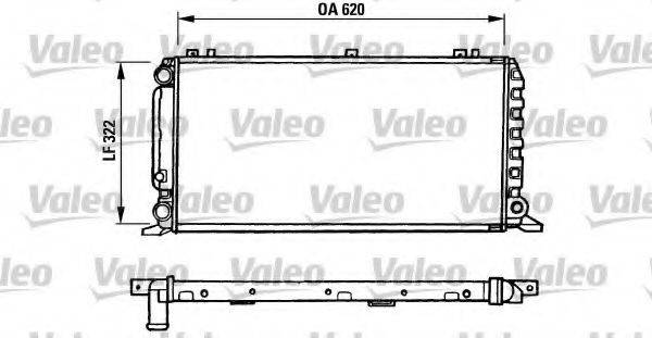 VALEO 730972 Радіатор, охолодження двигуна