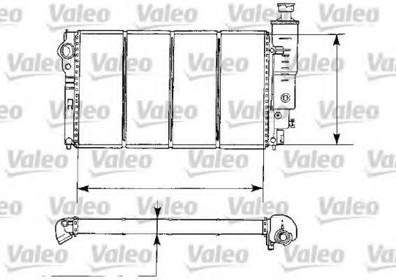 VALEO 730974 Радіатор, охолодження двигуна