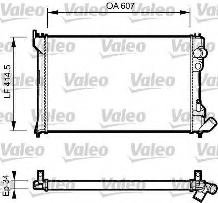 VALEO 730982 Радіатор, охолодження двигуна