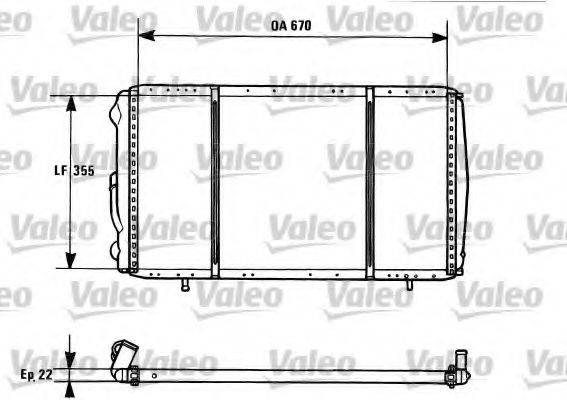 VALEO 731016 Радіатор, охолодження двигуна