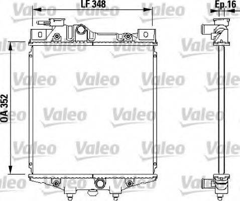 VALEO 731020 Радіатор, охолодження двигуна