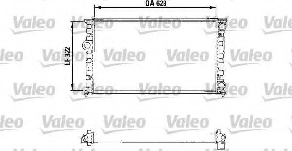 VALEO 731025 Радіатор, охолодження двигуна