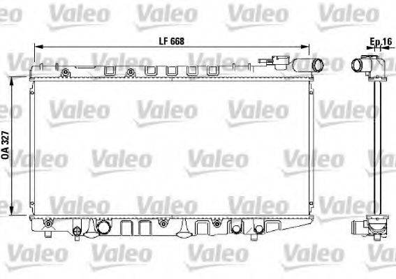 VALEO 731106 Радіатор, охолодження двигуна