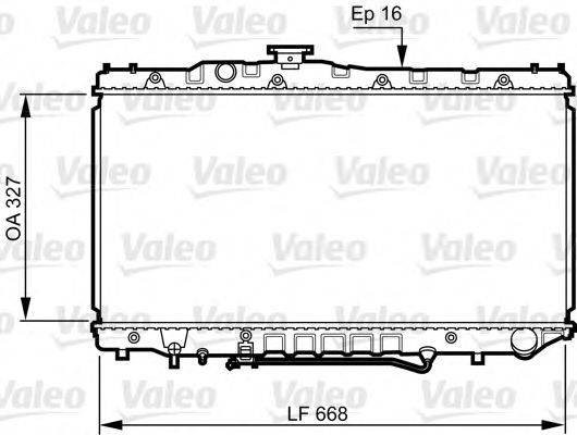 VALEO 731110 Радіатор, охолодження двигуна