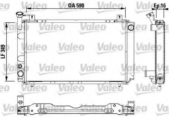 VALEO 731147 Радіатор, охолодження двигуна