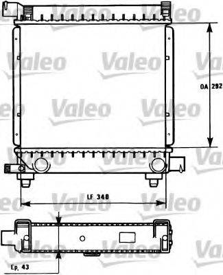 VALEO 731172 Радіатор, охолодження двигуна