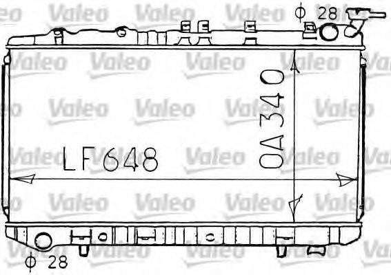 VALEO 731191 Радіатор, охолодження двигуна