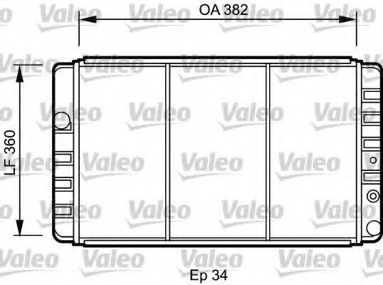 VALEO 731248 Радіатор, охолодження двигуна