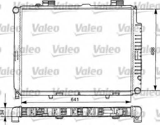 VALEO 731293 Радіатор, охолодження двигуна