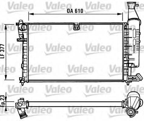 VALEO 731296 Радіатор, охолодження двигуна