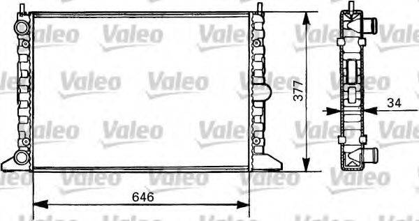 VALEO 731385 Радіатор, охолодження двигуна