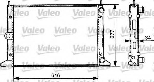 VALEO 731386 Радіатор, охолодження двигуна