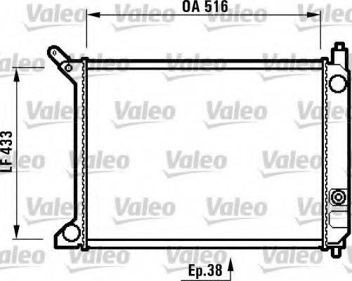 VALEO 731413 Радіатор, охолодження двигуна