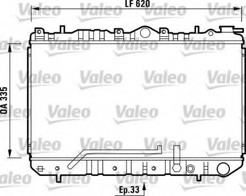 VALEO 731454 Радіатор, охолодження двигуна