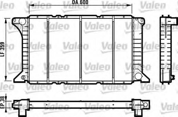 VALEO 731492 Радіатор, охолодження двигуна