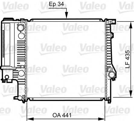 VALEO 731512 Радіатор, охолодження двигуна