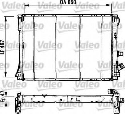 VALEO 731529 Радіатор, охолодження двигуна