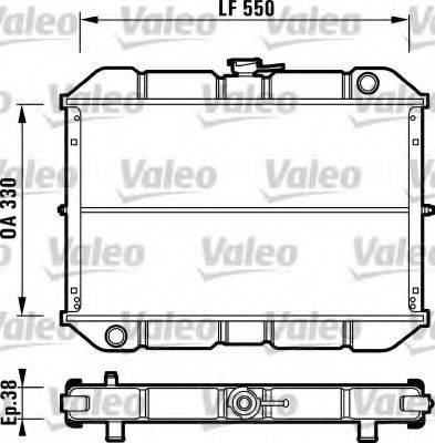 VALEO 731539 Радіатор, охолодження двигуна