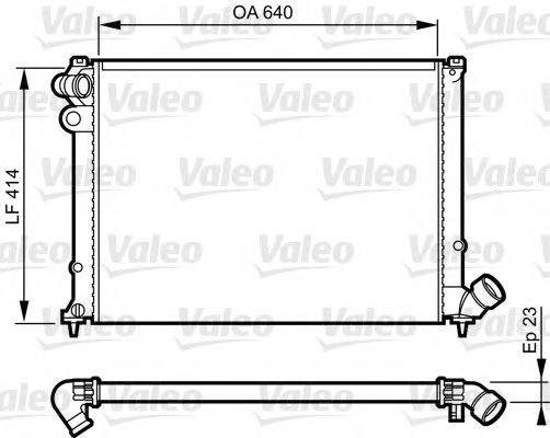 VALEO 731574 Радіатор, охолодження двигуна