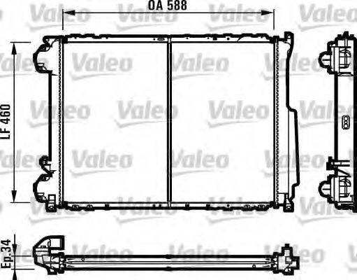 VALEO 731604 Радіатор, охолодження двигуна